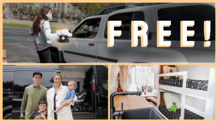 VANLIFE | Family giving away shoes and groceries