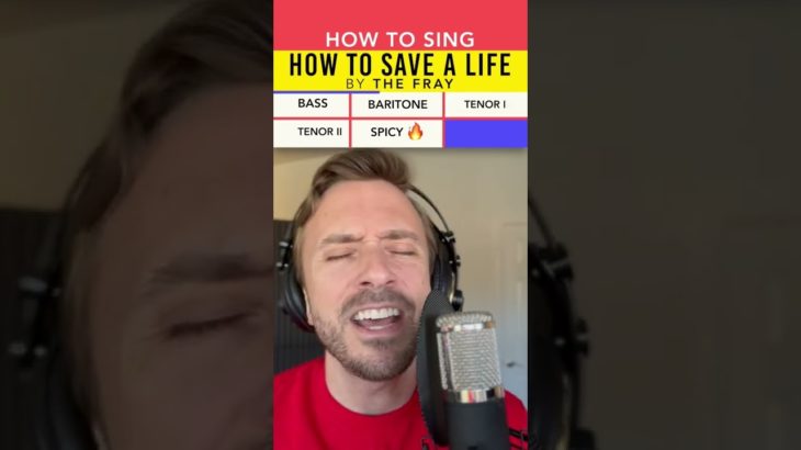 HOW TO SING: How To Save A Life by The Fray #shorts
