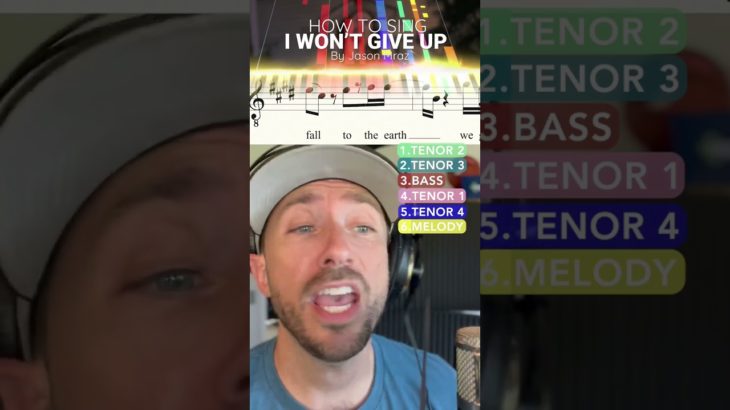 HOW TO SING I Won’t Give Up by Jason Mraz